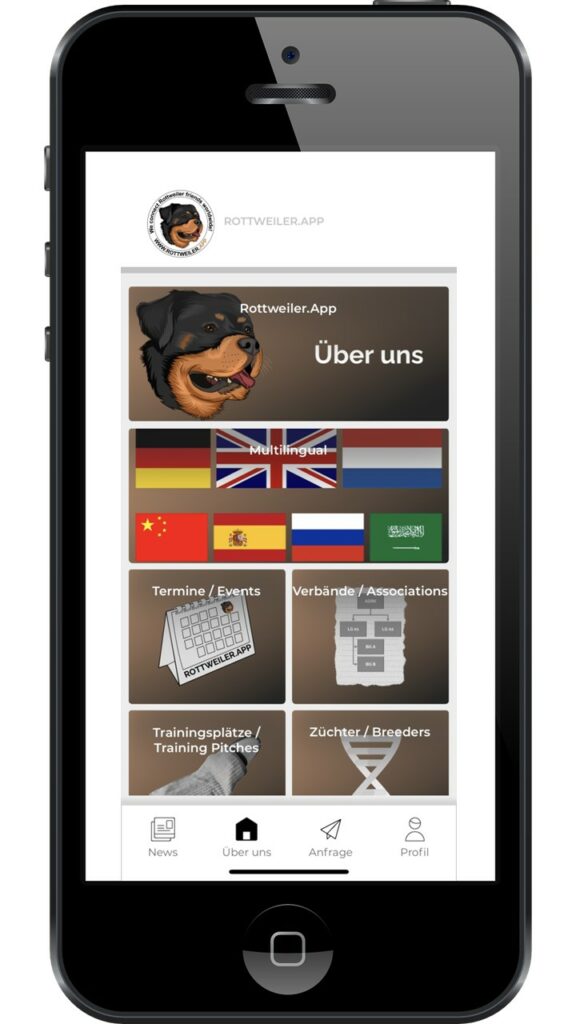 www.rottweiler.app - inkl. Multilingualität